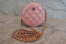 画像をギャラリービューアに読み込む, CHANEL/シャネル マトラッセラウンドチェーンショルダーバッグ キャビアスキン ピンク/ゴールド金具 ショルダーバッグ 800030209
