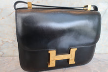 画像をギャラリービューアに読み込む, HERMES／エルメス コンスタンス24 ボックスカーフ ブラック 〇H刻印 ショルダーバッグ 700080038
