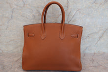 将图片加载到图库查看器，HERMES BIRKIN 35 Togo leather Gold □I刻印 Hand bag 600100062
