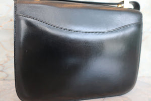 HERMES／エルメス コンスタンス24 ボックスカーフ ブラック 〇H刻印 ショルダーバッグ 700080038