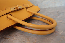 Load image into Gallery viewer, HERMES BIRKIN 30 Graine Couchevel leather Jaune □C Engraving Hand bag 700110175
