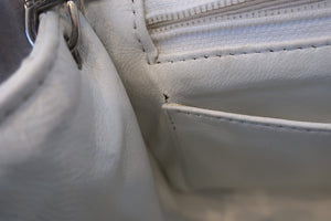 CHANEL/シャネル ミニマトラッセシングルフラップチェーンショルダーバッグ キャビアスキン ホワイト/シルバー金具 ショルダーバッグ 700030145
