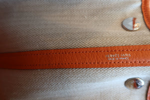 HERMES GARDEN PARTY TPM Negonda leather Orange □N Engraving Tote bag 700090077