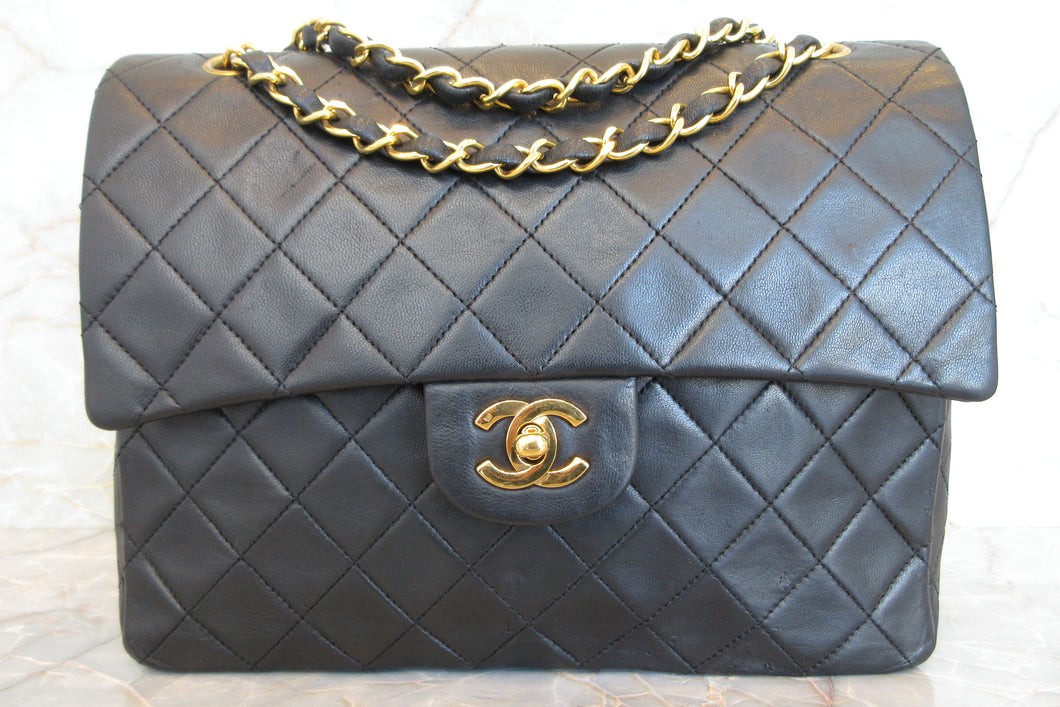 CHANEL/香奈儿 CF 双盖 双链 肩背包 羊皮 Black/Gold hadware(黑色/金色金属) 肩背包 700010112