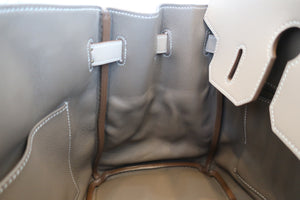 HERMES／エルメス バーキン30 パーソナルオーダー ヴォースイフト アルジル/エトゥープ/マットゴールド金具 □P刻印 ハンドバッグ 700060173