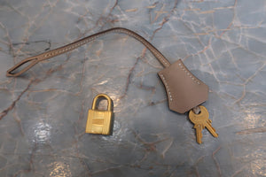 HERMES／エルメス バーキン30 パーソナルオーダー ヴォースイフト アルジル/エトゥープ/マットゴールド金具 □P刻印 ハンドバッグ 700060173