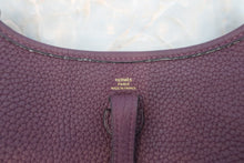 Load image into Gallery viewer, HERMES EVELYNE TPM Clemence leather Cassis U Engraving Shoulder bag 600040066

