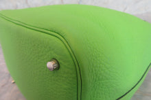Load image into Gallery viewer, HERMES PICOTIN MM Clemence leather Apple green □H Engraving Hand bag 700060049
