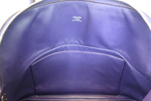 HERMES／BOLIDE 31 Clemence leather Iris □N Engraving Shoulder bag 600050181