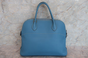 HERMES／エルメス ボリード35 トリヨンクレマンス ブルージーン □G刻印 ショルダーバッグ 700060290
