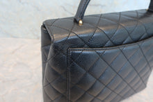将图片加载到图库查看器，CHANEL/香奈儿 CF 梯形 手提包 荔枝皮 Black/Gold hadware(黑色/金色金属) 手提包 800030127
