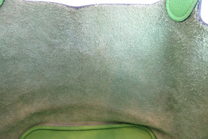 HERMES PICOTIN MM Clemence leather Apple green □H Engraving Hand bag 700060049