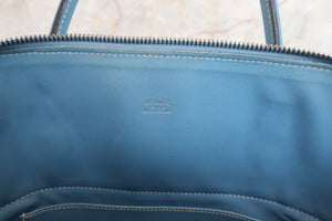 HERMES／エルメス ボリード35 トリヨンクレマンス ブルージーン □G刻印 ショルダーバッグ 700060290