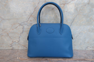 HERMES／エルメス ボリード27 ヴォーエプソン ブルーザンジバル Z刻印 ショルダーバッグ 700080048