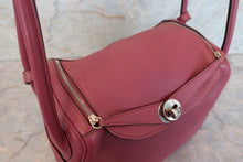 Load image into Gallery viewer, HERMES LINDY 26 Clemence leather Bois de rose □O Engraving Shoulder bag 700090106

