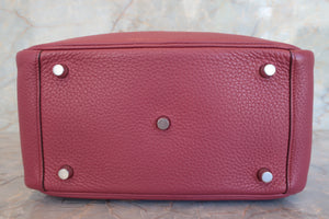 HERMES LINDY 26 Clemence leather Bois de rose □O Engraving Shoulder bag 700090106
