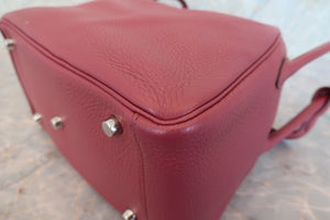 HERMES LINDY 26 Clemence leather Bois de rose □O Engraving Shoulder bag 700090106