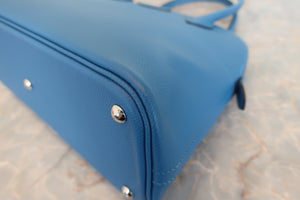HERMES／エルメス ボリード27 ヴォーエプソン ブルーザンジバル Z刻印 ショルダーバッグ 700080048