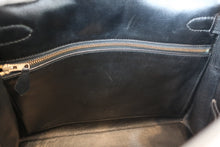 Load image into Gallery viewer, HERMES KELLY 28 Box carf leather Black Hand bag 700120003
