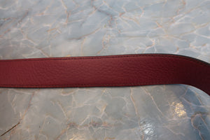 HERMES LINDY 26 Clemence leather Bois de rose □O Engraving Shoulder bag 700090106