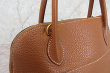 将图片加载到图库查看器，HERMES／BOLIDE 31 Clemence leather Gold □N刻印 Shoulder bag 700060020
