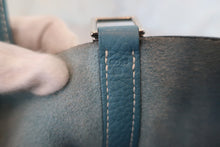 Load image into Gallery viewer, HERMES PICOTIN LOCK PM Clemence leather Blue jean □M Engraving Hand bag 600090158
