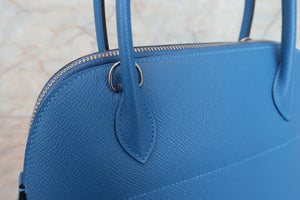 HERMES／エルメス ボリード27 ヴォーエプソン ブルーザンジバル Z刻印 ショルダーバッグ 700080048