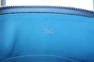 HERMES／エルメス ボリード27 ヴォーエプソン ブルーザンジバル Z刻印 ショルダーバッグ 700080048
