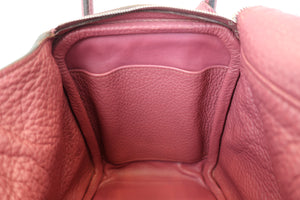 HERMES LINDY 26 Clemence leather Bois de rose □O Engraving Shoulder bag 700090106