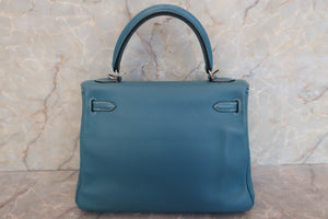 HERMES KELLY 25 Swift leather Blue jean □L刻印 Shoulder bag 600090205