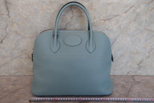Load image into Gallery viewer, HERMES BOLIDE 35 Clemence leather Ciel □M Engraving Shoulder bag 700090076
