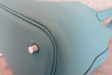 Load image into Gallery viewer, HERMES PICOTIN LOCK MM Clemence leather Blue atoll X Engraving Hand bag 700060064

