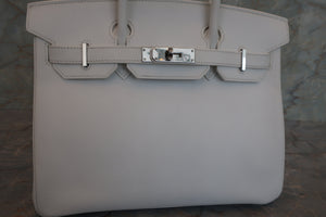 HERMES／エルメス バーキン30 ヴォーエプソン ホワイト □L刻印 ハンドバッグ 700040012