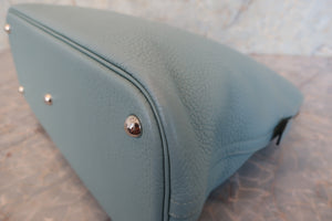 HERMES BOLIDE 35 Clemence leather Ciel □M Engraving Shoulder bag 700090076