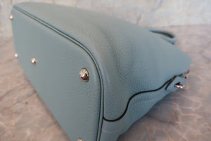 HERMES BOLIDE 35 Clemence leather Ciel □M Engraving Shoulder bag 700090076
