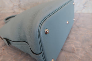 HERMES BOLIDE 35 Clemence leather Ciel □M Engraving Shoulder bag 700090076