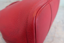 将图片加载到图库查看器，HERMES  GARDEN PARTY PM Negonda leather Rouge casaque □Q刻印 Tote bag 700120185
