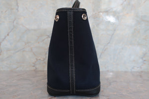 HERMES／エルメス ガーデンパーティTPM トワルオフィシェ/レザー ブラック □O刻印 ショルダーバッグ 700060248