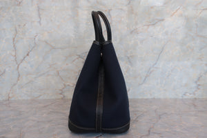 HERMES／エルメス ガーデンパーティTPM トワルオフィシェ/レザー ブラック □O刻印 ショルダーバッグ 700060248