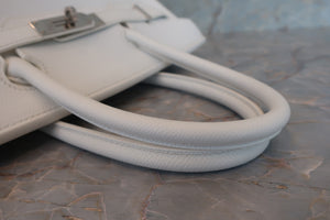 HERMES／エルメス バーキン30 ヴォーエプソン ホワイト □L刻印 ハンドバッグ 700040012