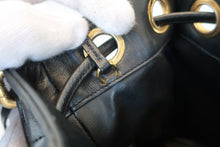 画像をギャラリービューアに読み込む, CHANEL/シャネル マトラッセ巾着ショルダーバッグ ラムスキン ブラック/ゴールド金具 ショルダーバッグ 800070125
