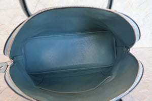HERMES BOLIDE 35 Clemence leather Ciel □M Engraving Shoulder bag 700090076