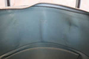 HERMES BOLIDE 35 Clemence leather Ciel □M Engraving Shoulder bag 700090076