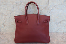 将图片加载到图库查看器，HERMES BIRKIN 35 Togo leather Rouge H □H刻印 Hand bag 600100143
