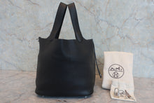 Load image into Gallery viewer, HERMES PICOTIN LOCK MM Clemence leather Black D Engraving Hand bag 800060038
