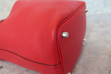 将图片加载到图库查看器，HERMES PICOTIN LOCK PM Clemence leather Rouge casaque A刻印 Hand bag 700100143
