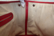 将图片加载到图库查看器，HERMES  GARDEN PARTY PM Negonda leather Rouge casaque □Q刻印 Tote bag 700120185
