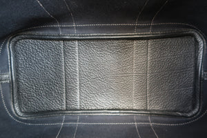 HERMES／エルメス ガーデンパーティTPM トワルオフィシェ/レザー ブラック □O刻印 ショルダーバッグ 700060248