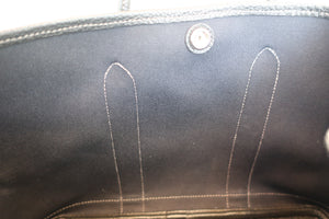 HERMES／エルメス ガーデンパーティTPM トワルオフィシェ/レザー ブラック □O刻印 ショルダーバッグ 700060248