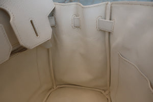 HERMES／エルメス バーキン30 ヴォーエプソン ホワイト □L刻印 ハンドバッグ 700040012